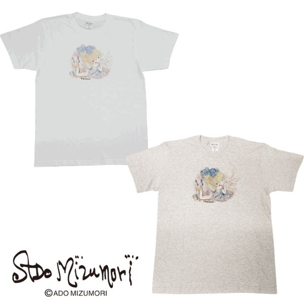 水森亜土 Tシャツ ハートバレエ Mサイズ バレリーナデザイン 半袖 綿100％