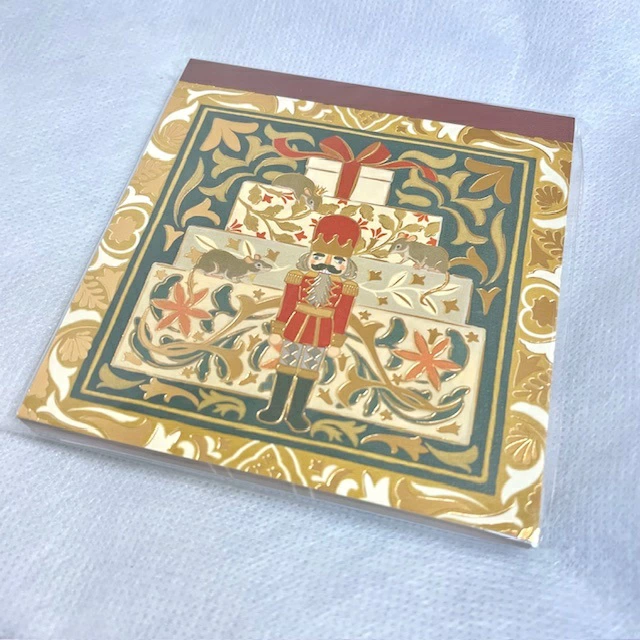 バレエギフト くるみ割り人形　キラキラ メモ　クリスマス　プレゼント