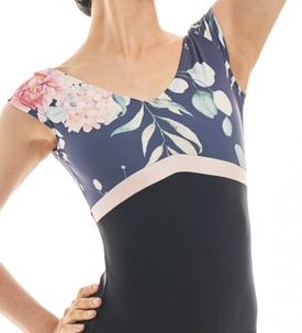 Mihorobe/ミホローブ 】バレエ レオタード 大人 半袖 フレンチスリーブ