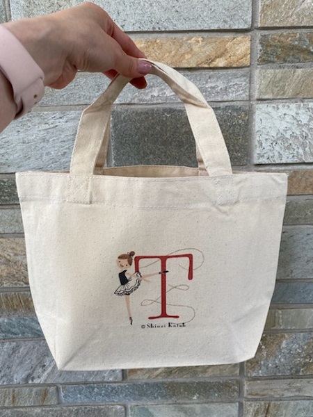 【現地現物購入】  BALLET トートバッグ ゆうパケット対応】Balletイニシャル 刺繍トートバッグ[N