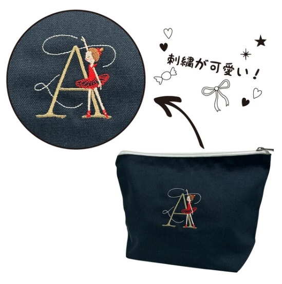 Shinzi Katoh シンジカトウ 】 バレエ イニシャル バレリーナ 刺繍入り