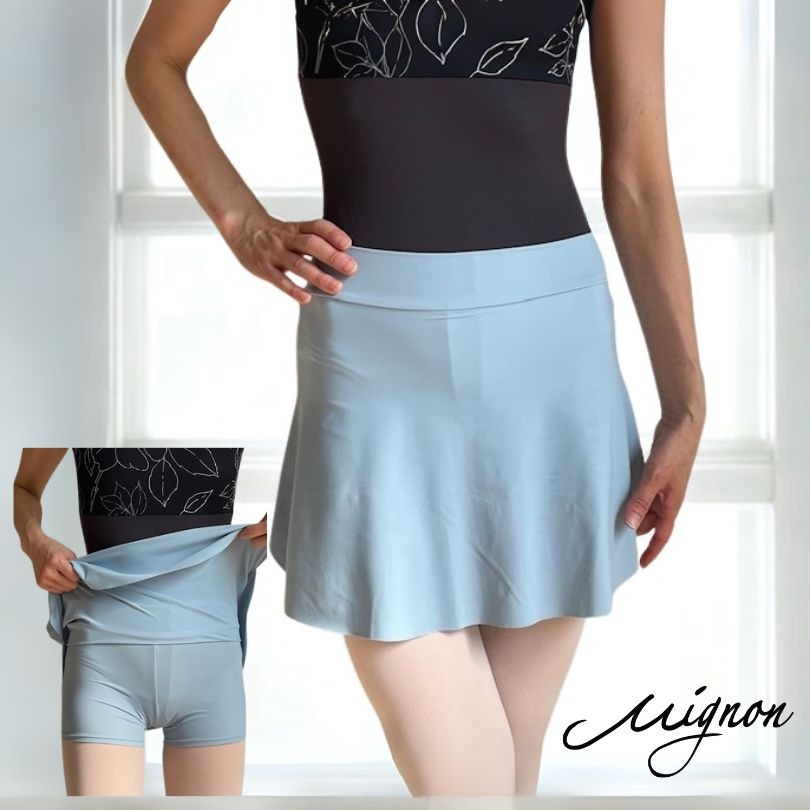 【Mignon/ミニヨン】ショートパンツ内蔵スカート　 パドドゥ バレエスコート 日本製　3色展開
