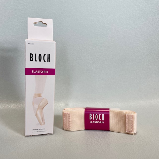【BLOCH / ブロック】アキレス腱に優しい♪ トウシューズ用ゴム付きトウリボン（1足分）
