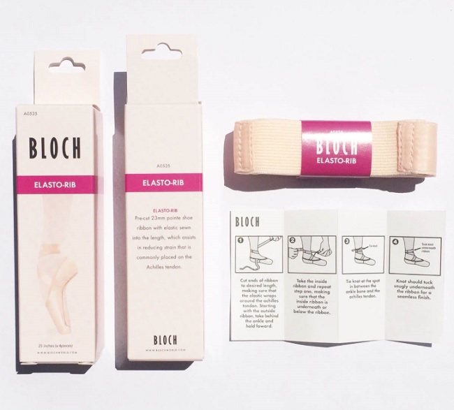 BLOCH☆ブロック】アキレス腱に優しい♪ トウシューズ用ゴム付き