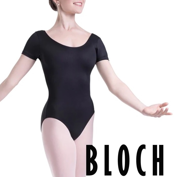 【BLOCH / ブロック】バレエ レオタード 大人 ジュニア　シンプル無地 半袖レオタード