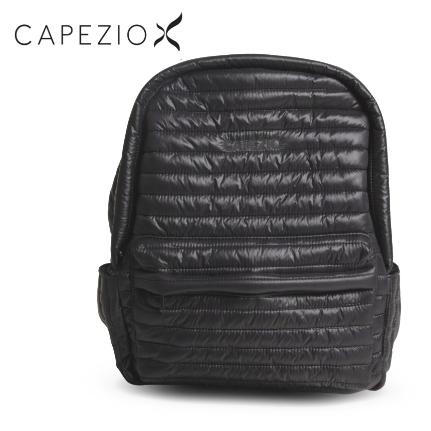 【CAPEZIO/カペジオ 】バレエ レッスンバッグ カペジオ バックパック リュック ブラック　キルティング素材　軽い！