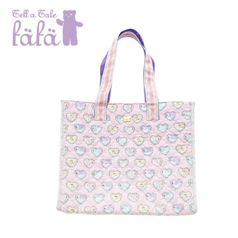 バレエ レッスンバッグ スワン柄 ピンク 【fafa フェフェ】ピアノ