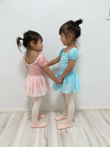 バレエ レオタード 子供 3点セット 巾着袋付き キッズ「マカロン
