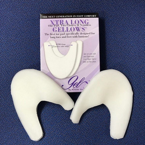 【Pillows】トウパッド GELEX / Extra Long Gellowsウィングが長めのリバーシブル トウパッド