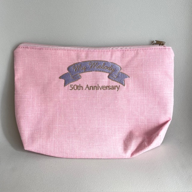サンリオ　マイメロディ　45th あなた色のマイメロディ　ポーチ マイメロディ ポーチ サガラ刺繍 50周年 数量限定 サンリオ sanrio