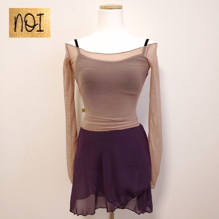 バレエ トップス 大人 メッシュ 長袖 【NOI/ノイ】 ストレッチ