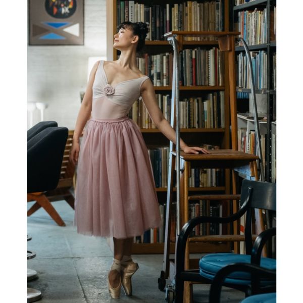 Xiaoxiao/シャオシャオ】 バレエ レオタード 大人 ローズモチーフ V